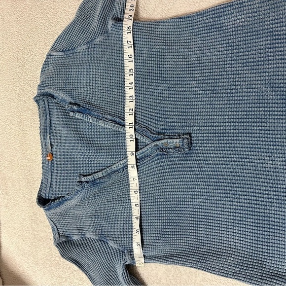 Free People One Colt Thermal Long Sleeve Henley Shirt - Picture 8 of 12